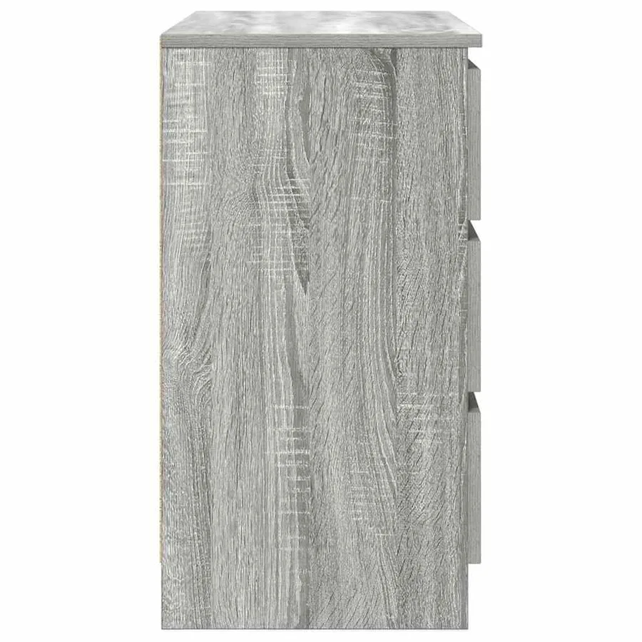 Buffet avec tiroir sonoma gris 71x35x65 cm bois d'ingénierie - 7
