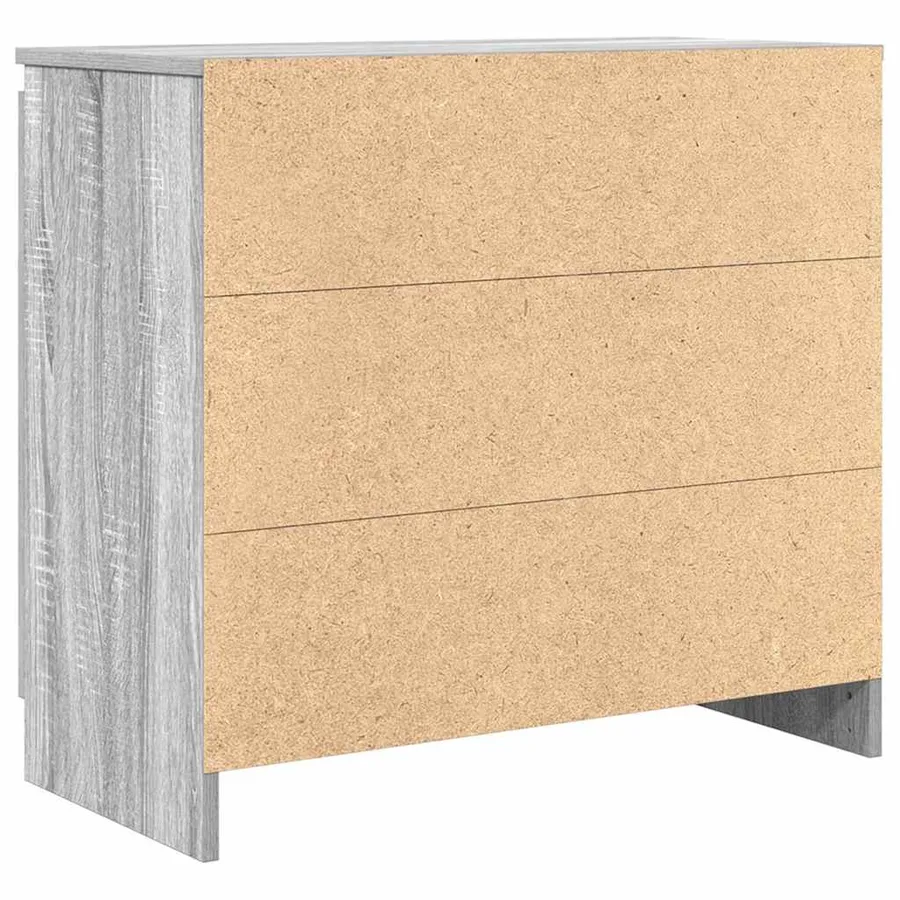 Buffet avec tiroir sonoma gris 71x35x65 cm bois d'ingénierie - 8