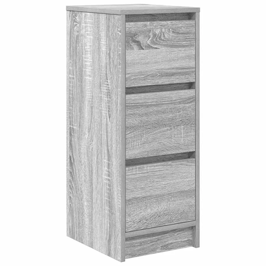 Buffet sonoma gris 29,5x34x76 cm bois d'ingénierie - 2