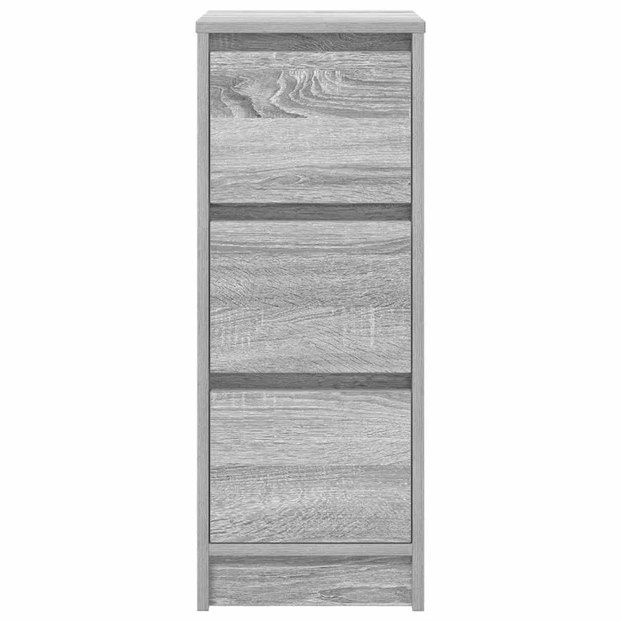 Buffet sonoma gris 29,5x34x76 cm bois d'ingénierie - 6