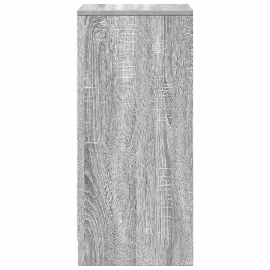 Buffet sonoma gris 29,5x34x76 cm bois d'ingénierie - 7