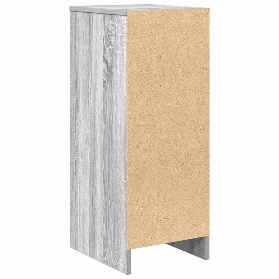 Buffet sonoma gris 29,5x34x76 cm bois d'ingénierie - 8