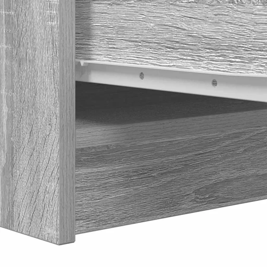Buffet sonoma gris 29,5x34x76 cm bois d'ingénierie - 9