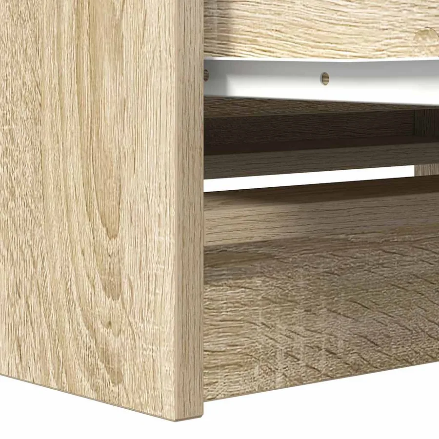 Meuble TV chêne sonoma 80x35x54 cm bois d'ingénierie - 10