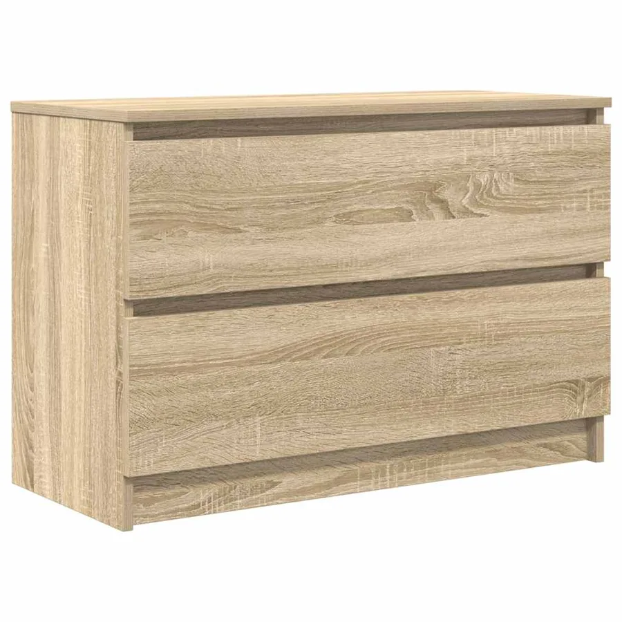 Meuble TV chêne sonoma 80x35x54 cm bois d'ingénierie - 2
