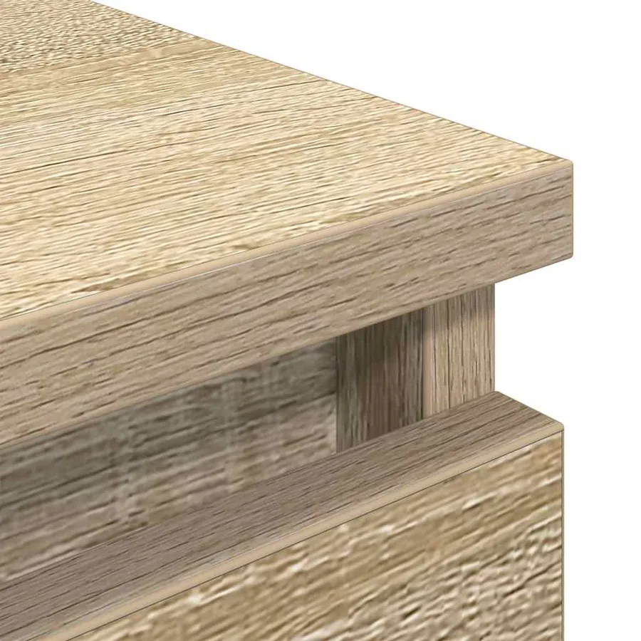 Meuble TV chêne sonoma 80x35x54 cm bois d'ingénierie - 9