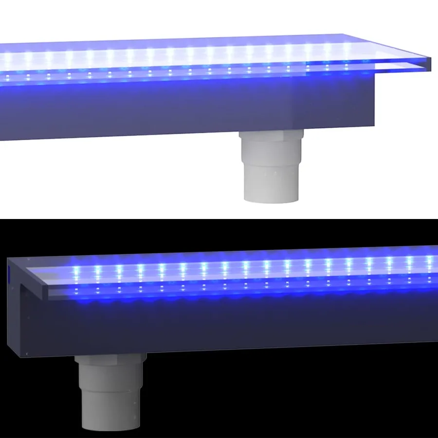 Déversoir pour cascade avec LED RVB Acrylique 108 cm - 7