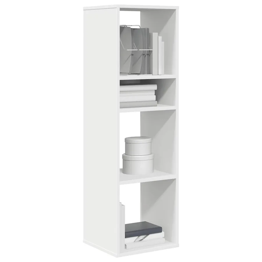 Bibliothèque blanc 34x31x112 cm bois d'ingénierie