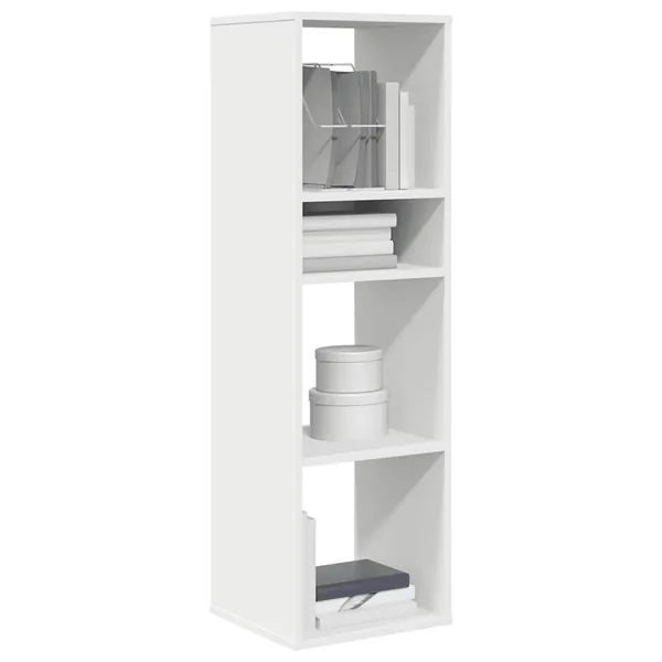Bibliothèque blanc 34x31x112 cm bois d'ingénierie