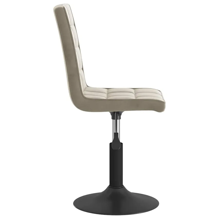 Chaises pivotantes à manger lot de 2 gris clair velours - 5