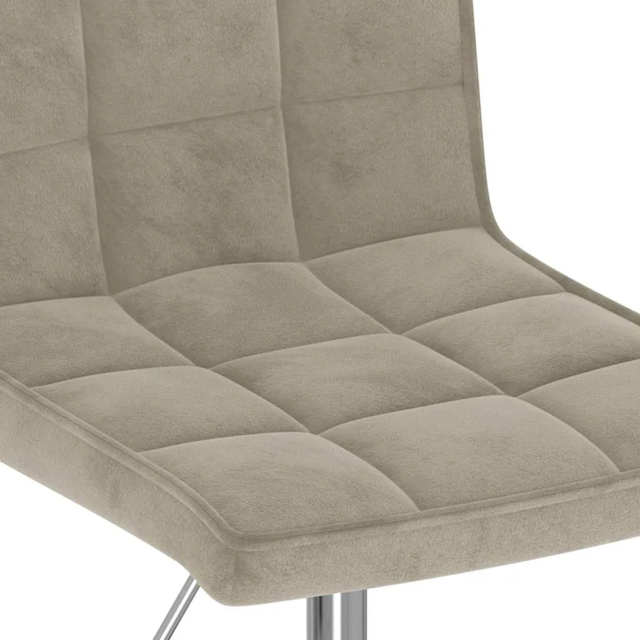 Chaises pivotantes à manger lot de 2 gris clair velours - 8