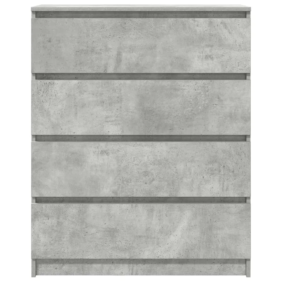 Buffet gris béton 80x35x99 cm bois d'ingénierie - 6