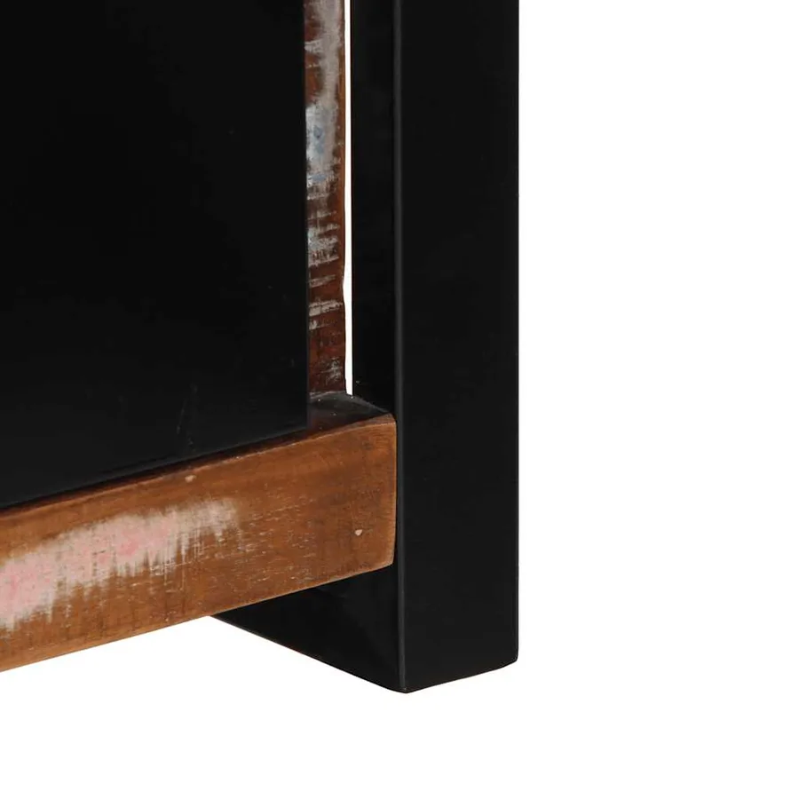 Meuble TV 100x30x35 cm bois de récupération massif - 8