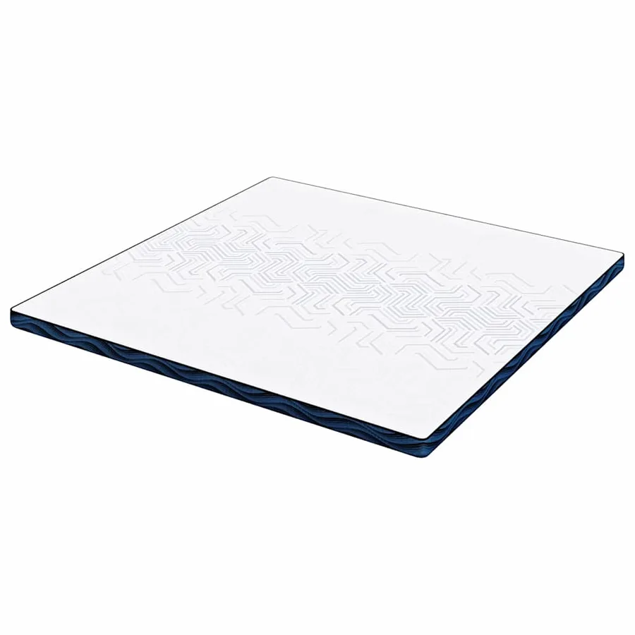 Surmatelas Blanc 200 x 200 cm Tissu jacquard - 5