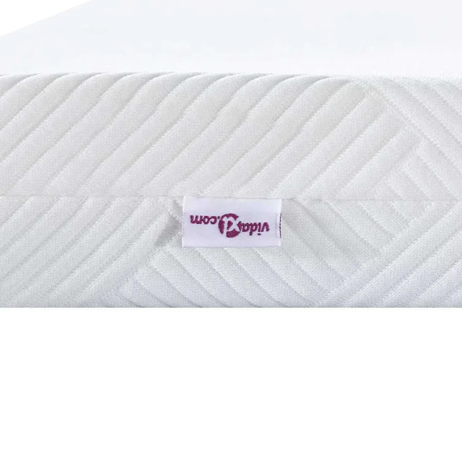 Surmatelas Blanc 160 x 200 cm Tissu jacquard - 9