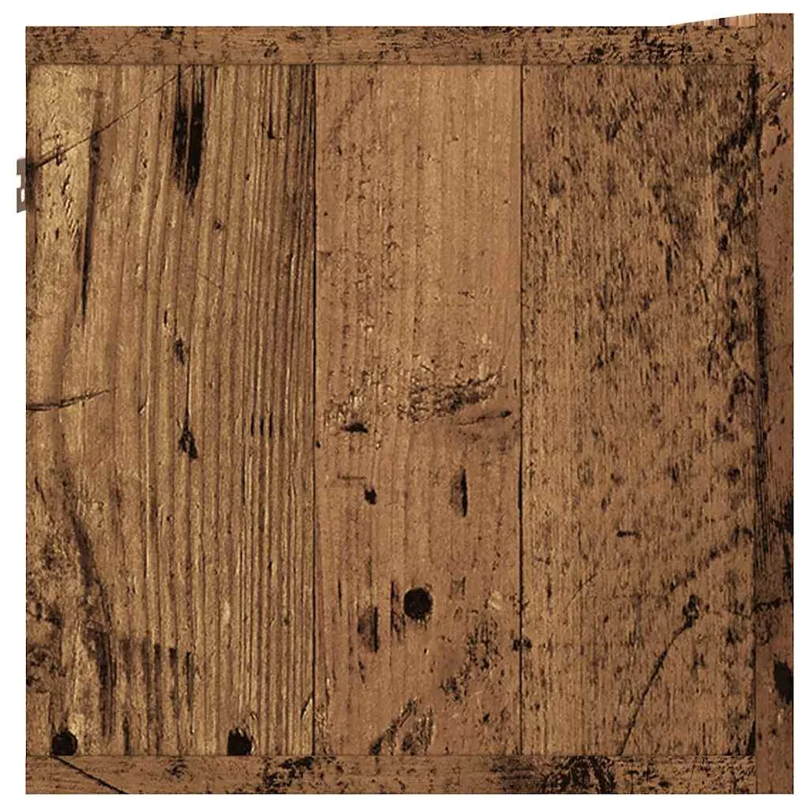 Meuble TV mural vieux bois 80x30x30 cm bois d'ingénierie - 5