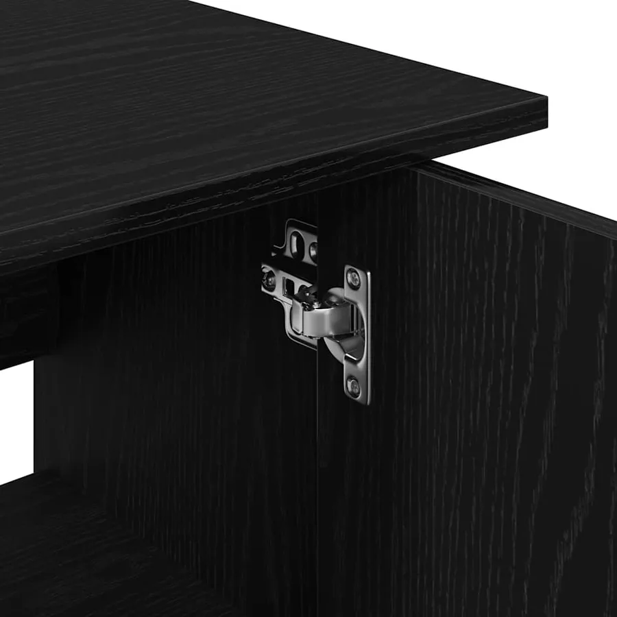 Support d'aquarium Chêne noir 101 x 41 x 58 cm Bois d'ingénierie - 10