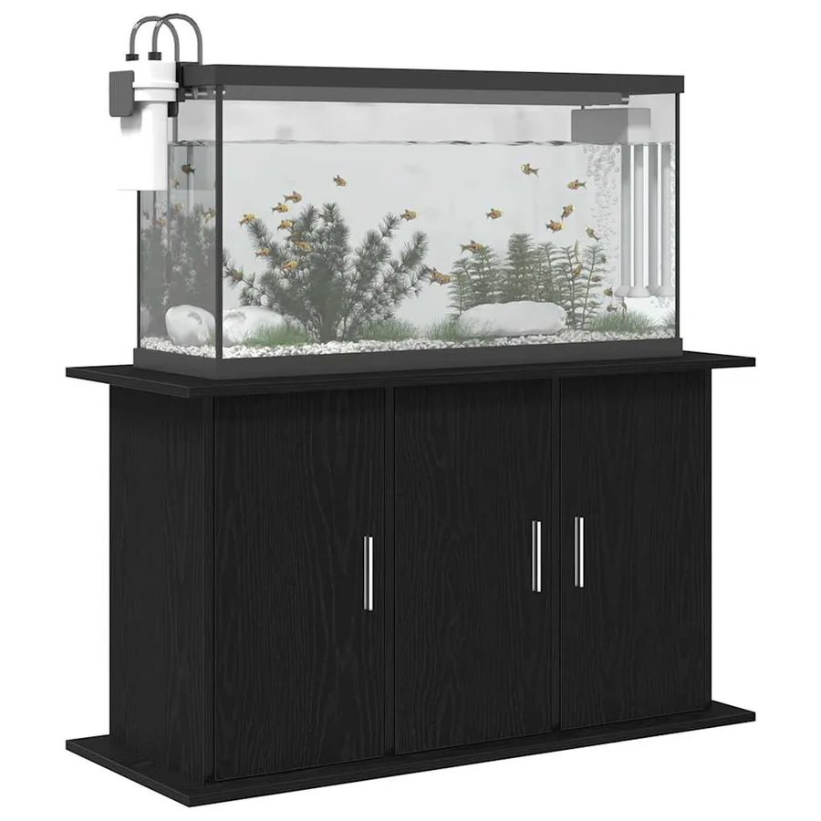 Support d'aquarium Chêne noir 101 x 41 x 58 cm Bois d'ingénierie - 4