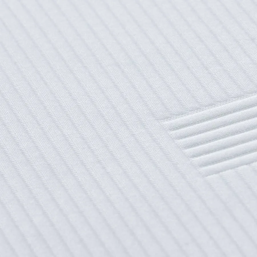 Surmatelas Blanc 80 x 200 cm Tissu jacquard - 9