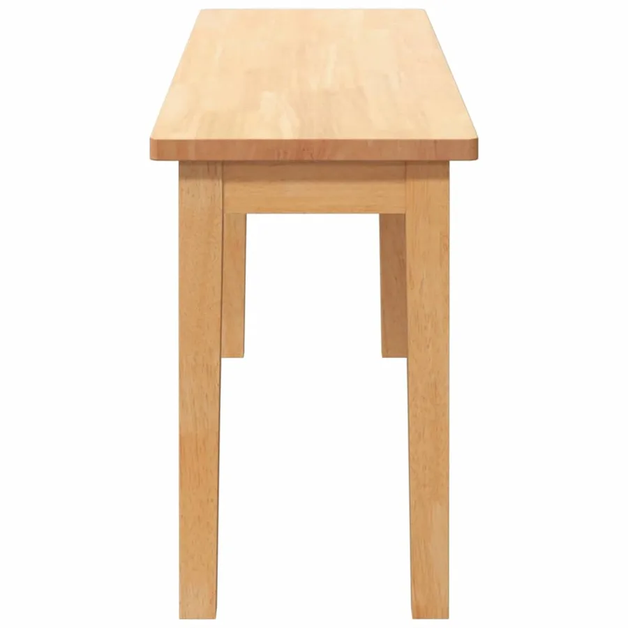 Banc 110 cm bois massif caoutchouc - 5