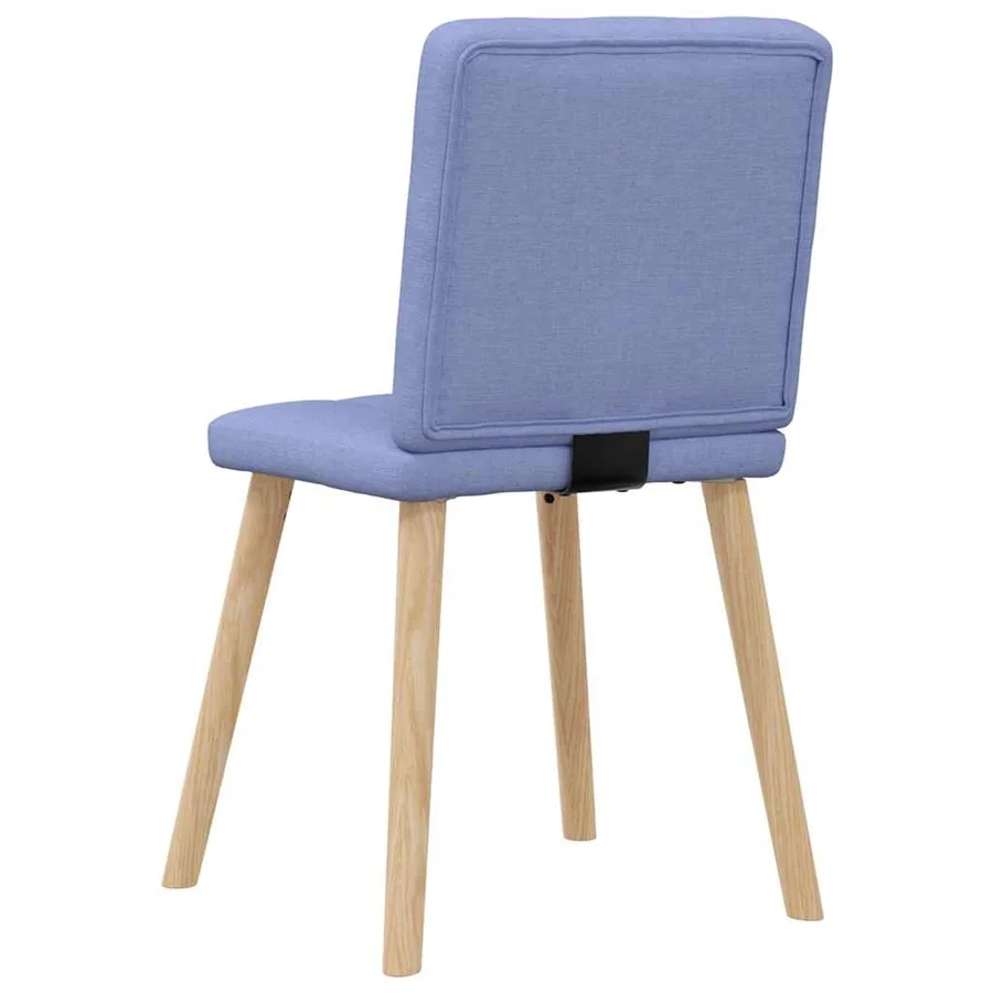 Chaises à manger lot de 2 bleu jean tissu - 6