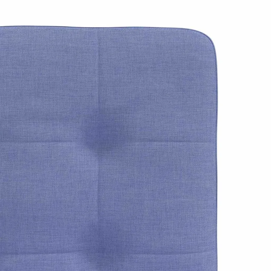 Chaises à manger lot de 2 bleu jean tissu - 7