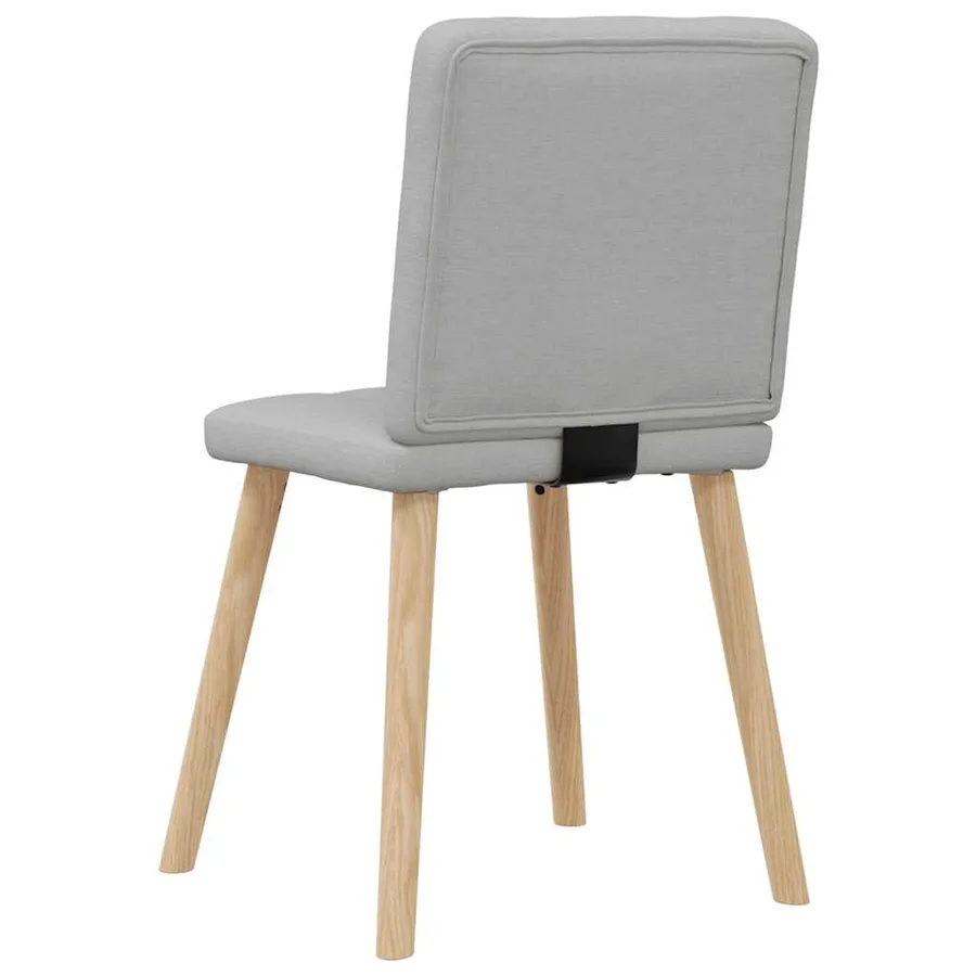 Chaises à manger lot de 4 gris nuage tissu - 6