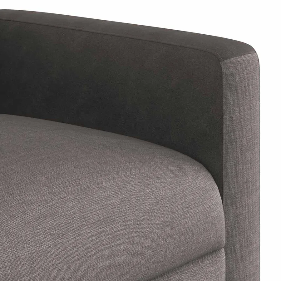 Fauteuil inclinable taupe tissu - 12