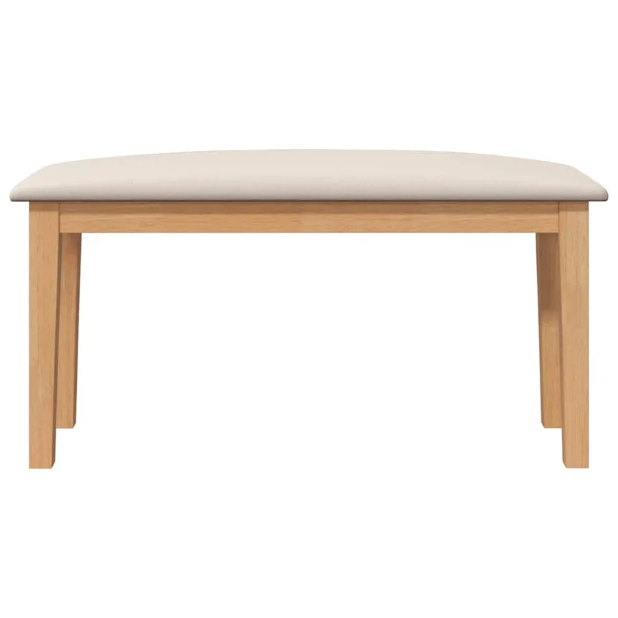 Banc 90 cm bois massif caoutchouc - 4