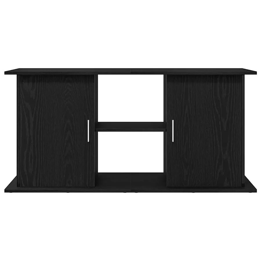 Support d'aquarium chêne noir 121x41x58 cm bois d'ingénierie - 5