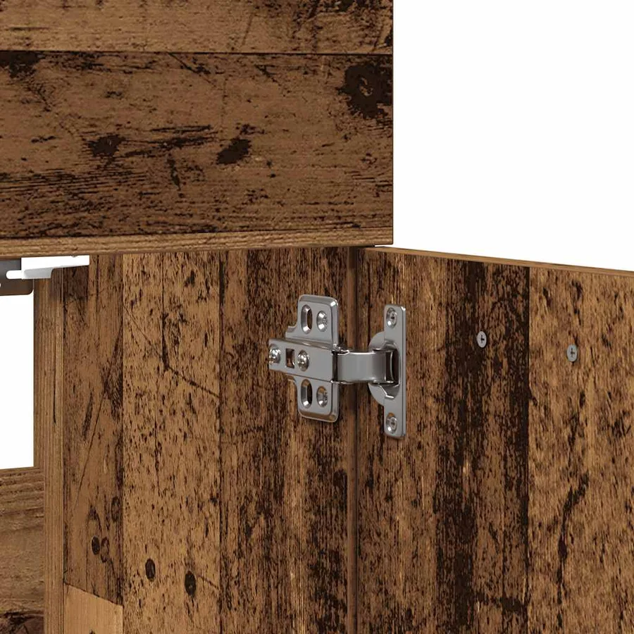 Ensemble de meubles salle de bain 2 pcs bois d'ingénierie - 9