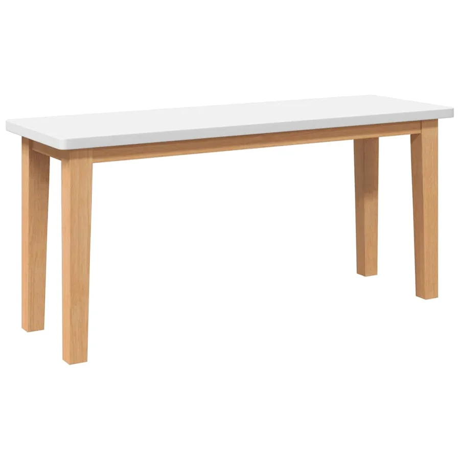 Banc 90 cm bois massif caoutchouc - 2