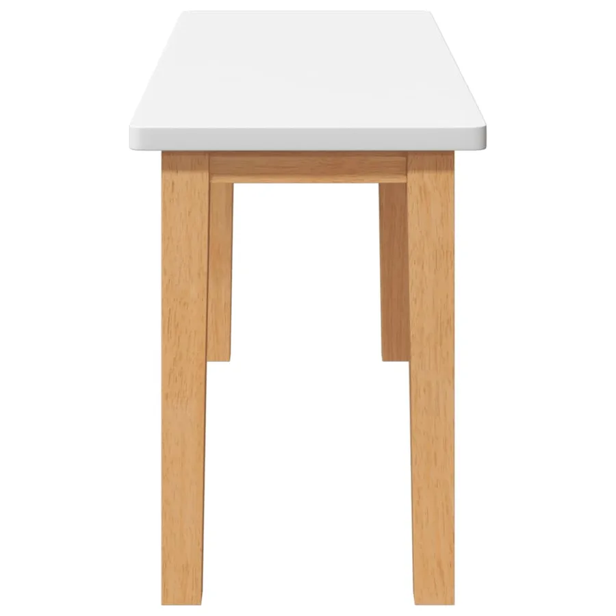 Banc 90 cm bois massif caoutchouc - 5
