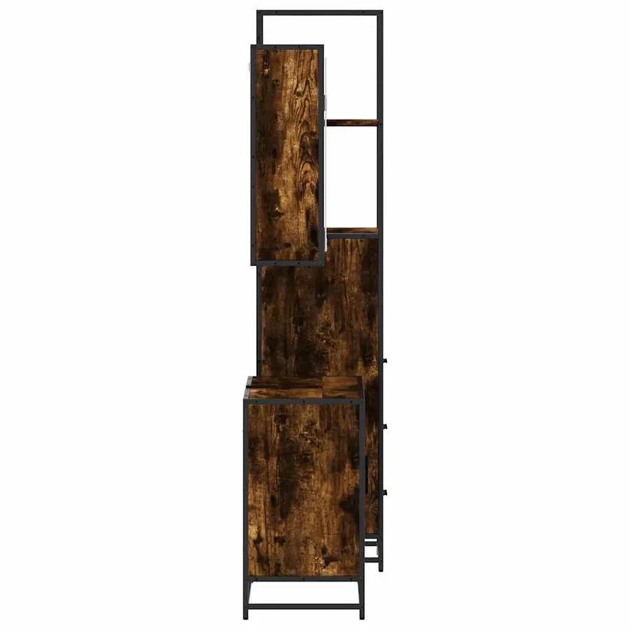 Ensemble de meubles de salle de bain 3 pcs Chêne fumé - 6