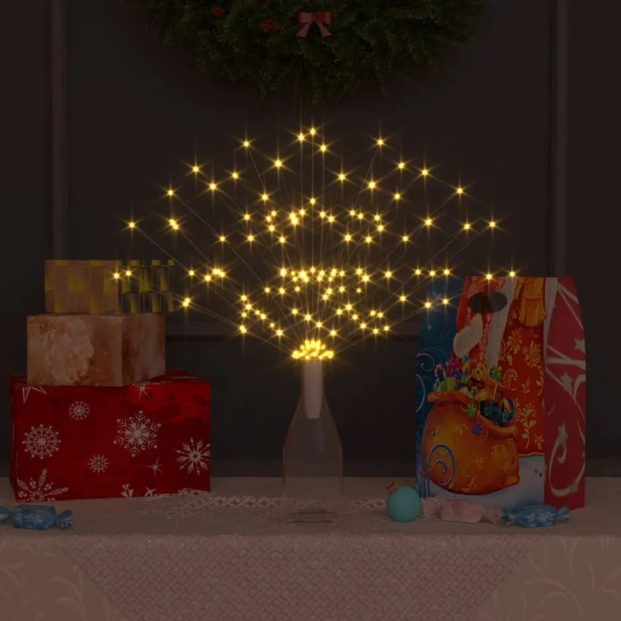 Feux d'artifice de Noël d'extérieur 10 pcs Blanc 20 cm 1400 LED - 4