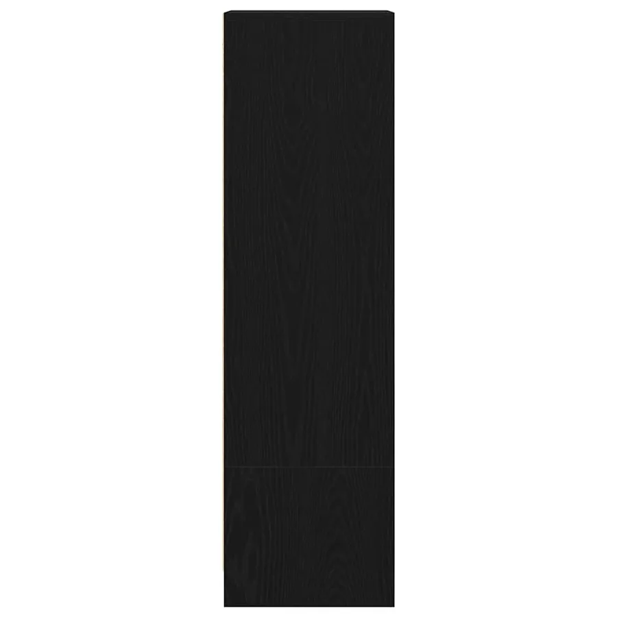 Buffet haut chêne noir 29,5x34x119,5 cm bois d'ingénierie - 7