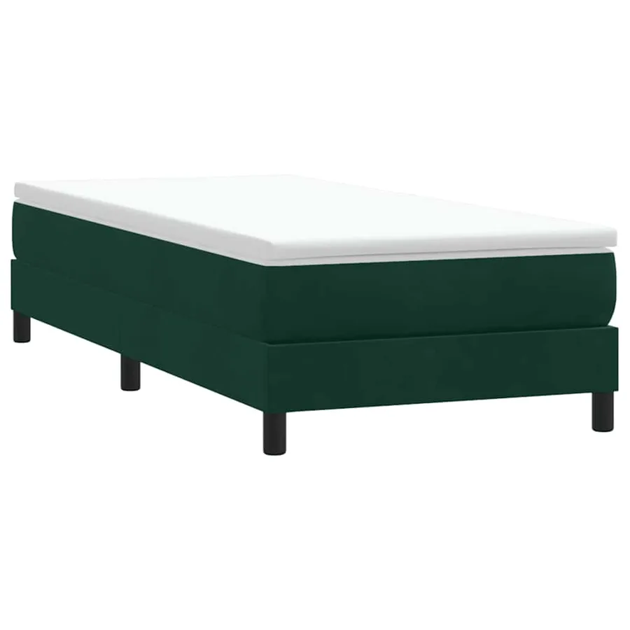 Sommier à lattes de lit sans matelas vert foncé 90x220 cm - 3