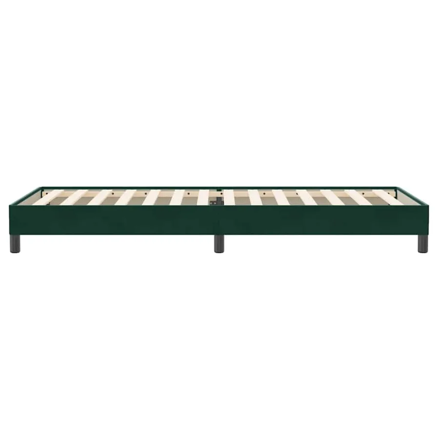 Sommier à lattes de lit sans matelas vert foncé 90x220 cm - 6