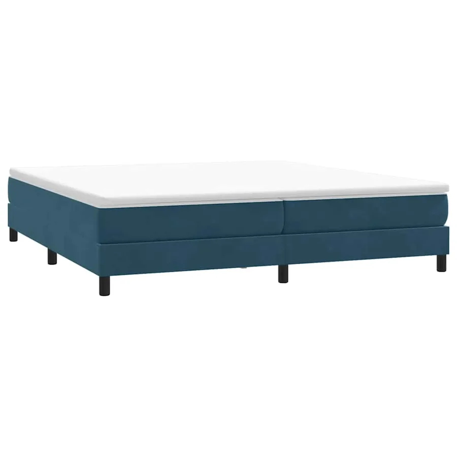 Sommier à lattes de lit sans matelas bleu foncé 200x210cm - 3