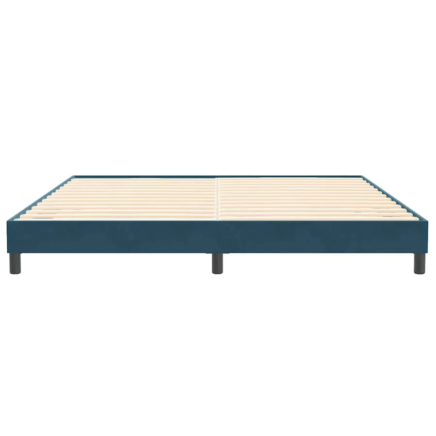Sommier à lattes de lit sans matelas bleu foncé 200x210cm - 5