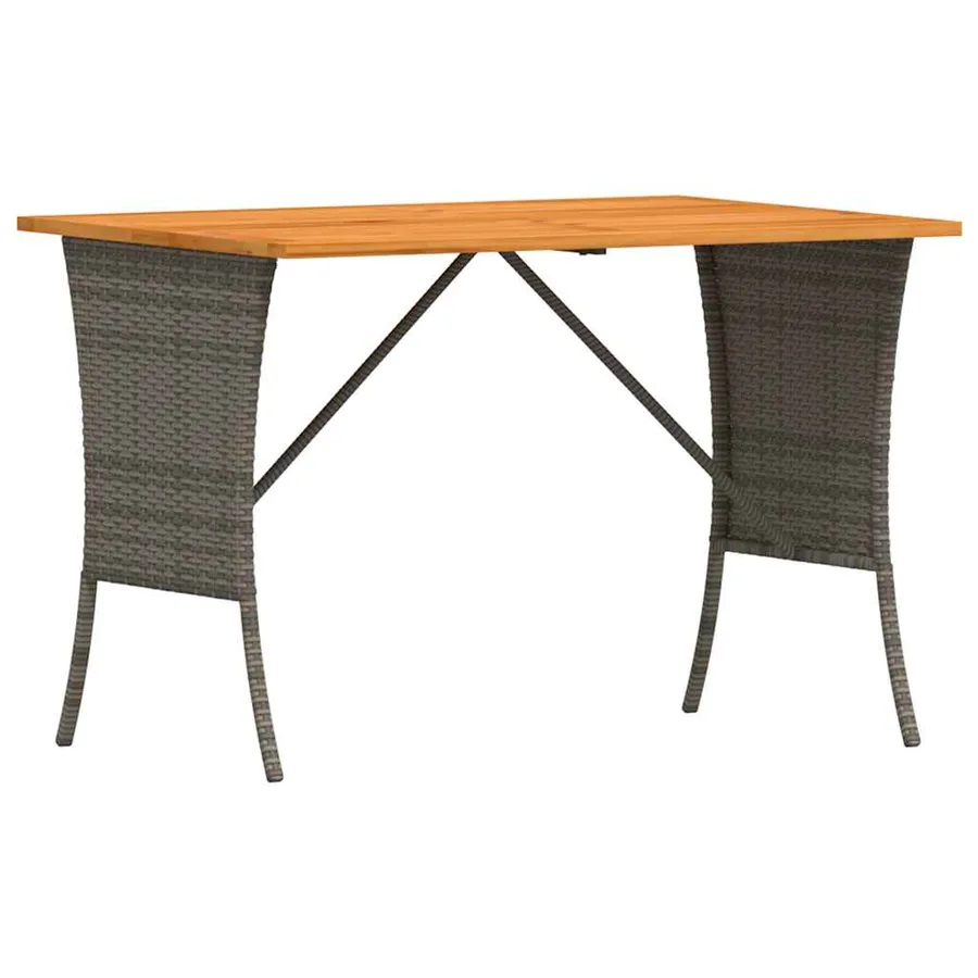 Salon de jardin avec coussins 3 pcs gris résine tressée - 6