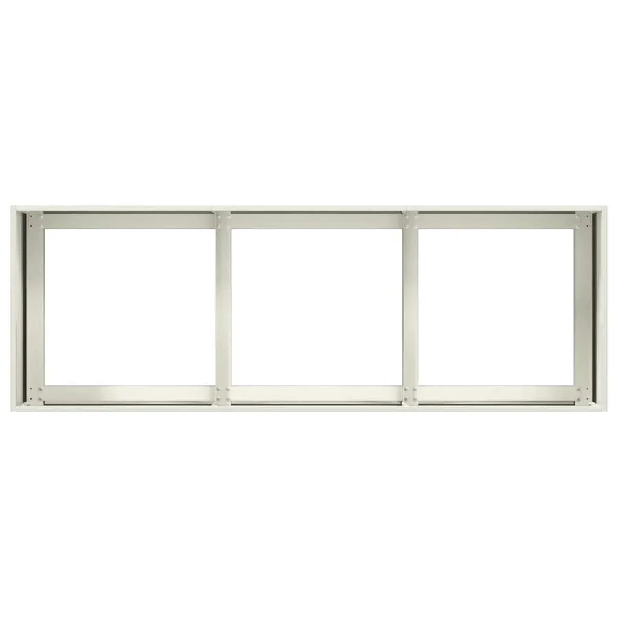 Jardinière blanc 120x40x40 cm acier laminé à froid - 5