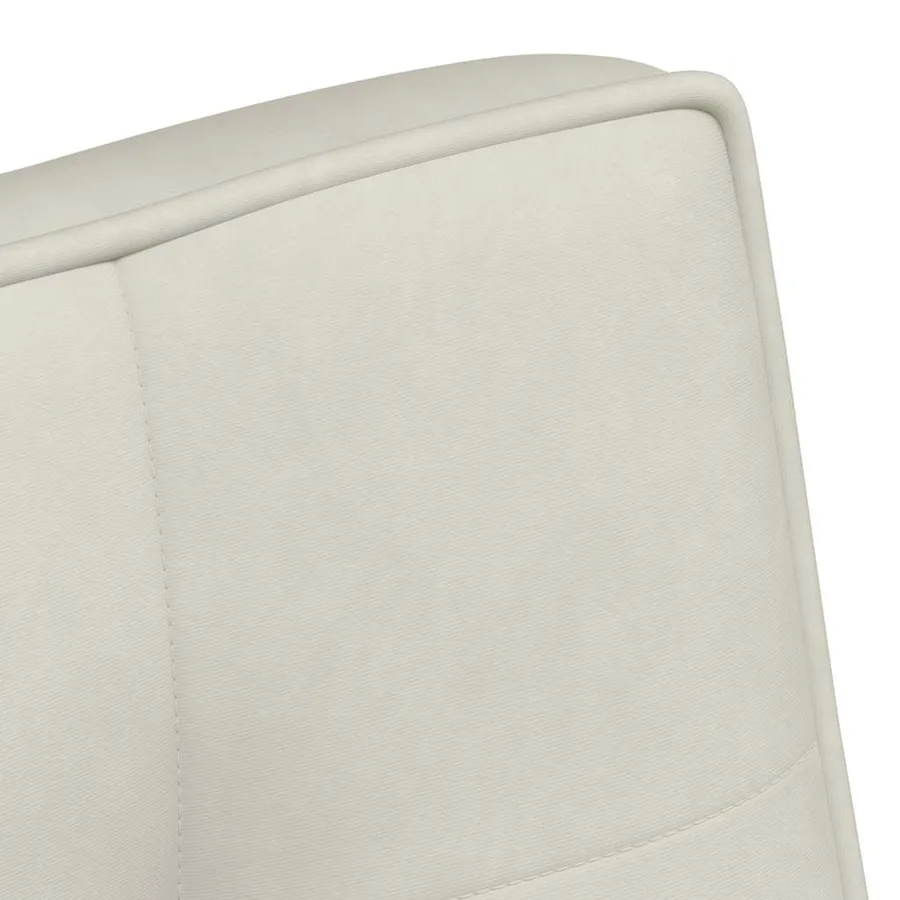 Banc crème 110x74x84 cm velours - 7