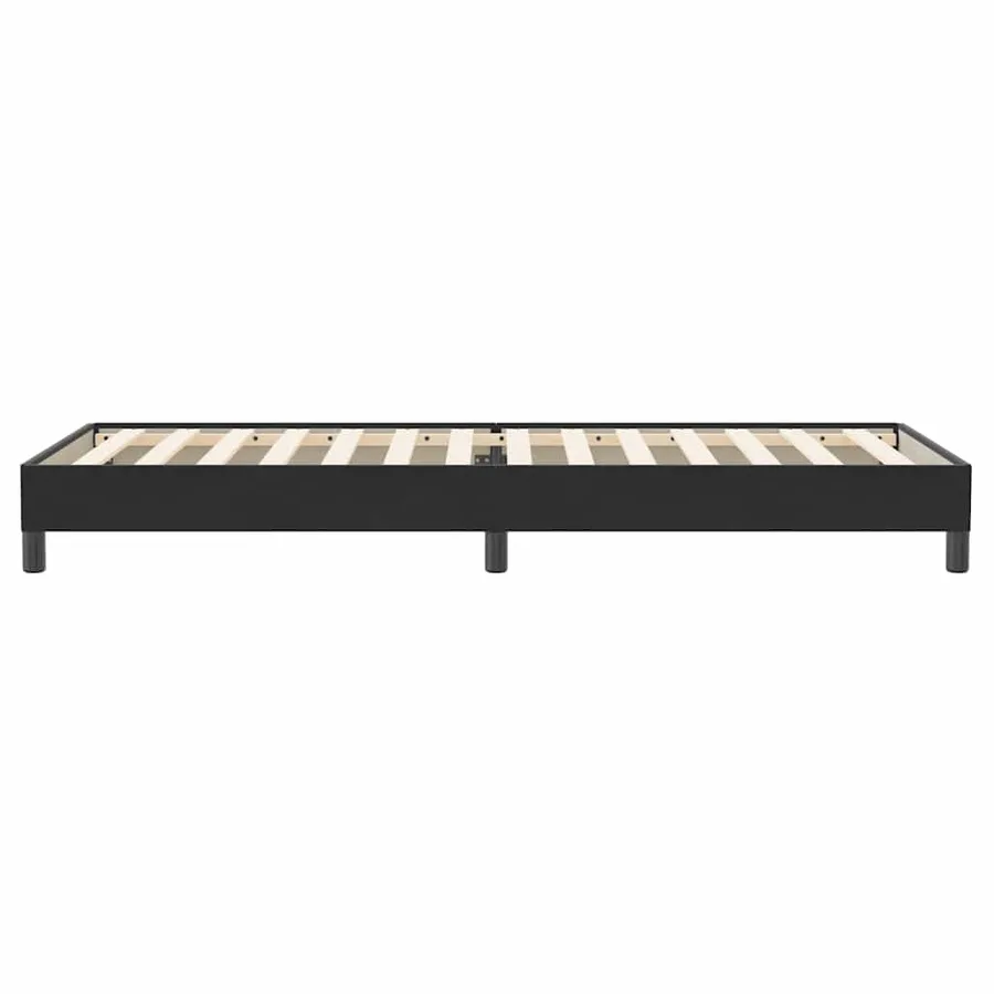 Sommier à lattes de lit sans matelas noir 80x220 cm velours - 6