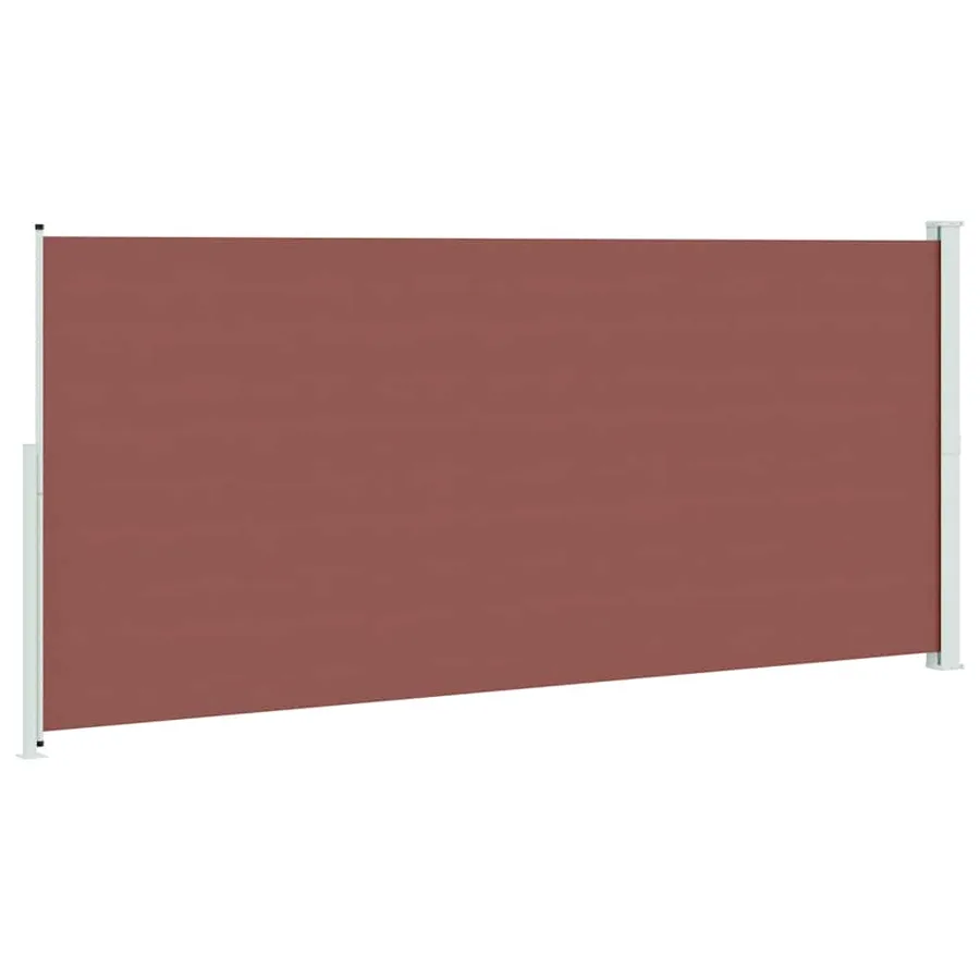 Auvent latéral rétractable de patio 220x500 cm Marron - 6