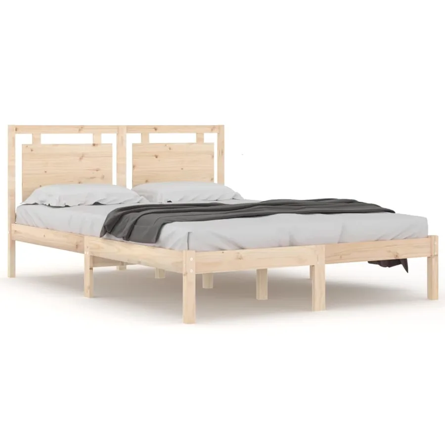 Cadre de lit sans matelas 180x200 cm bois massif - 2