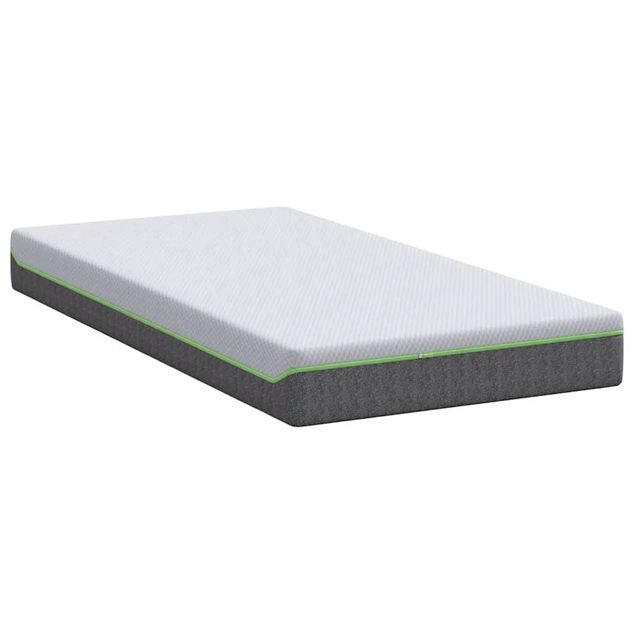 Matelas Blanc et Gris 120 x 200 cm Tissu jacquard - 5