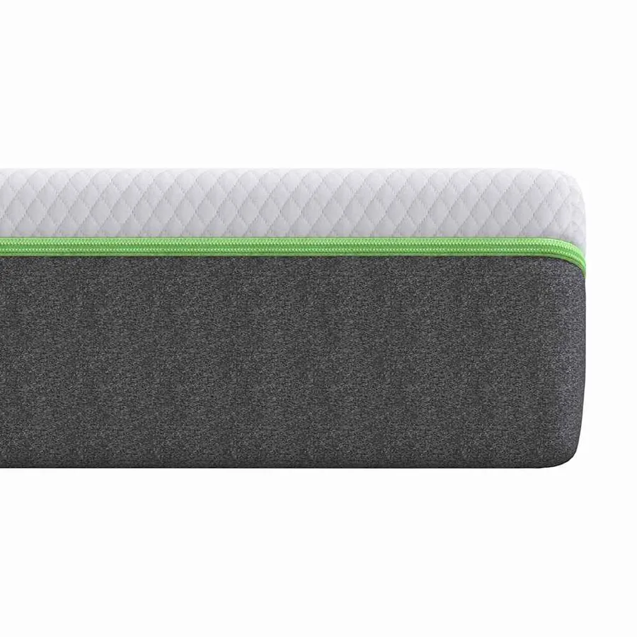 Matelas Blanc et Gris 120 x 200 cm Tissu jacquard - 6