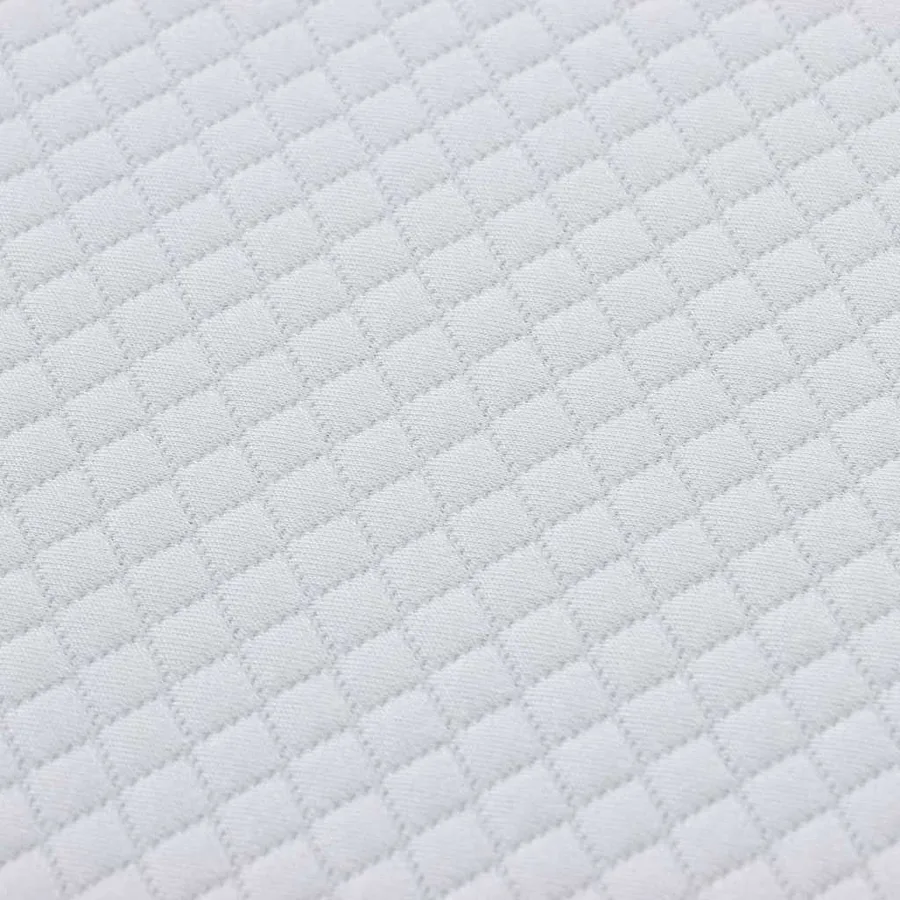 Matelas Blanc et Gris 120 x 200 cm Tissu jacquard - 9