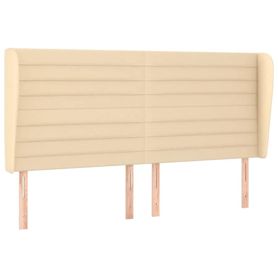 Sommier à lattes de lit avec matelas Crème 180x200 cm Tissu - 6